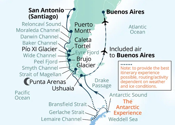 Seabourn Cruises Pursuit Map 2026
