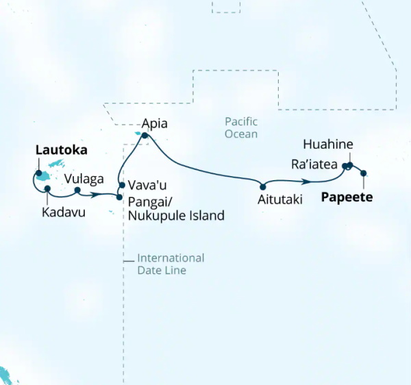 Seabourn Cruises Pursuit Map 2026