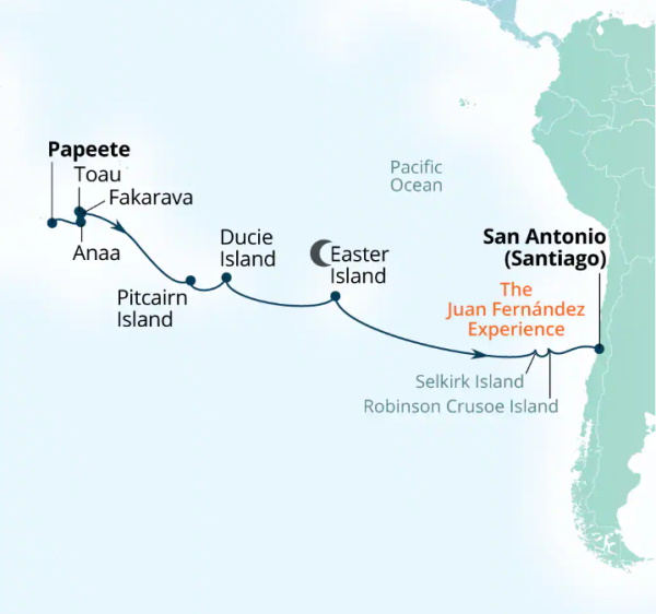 Seabourn Cruises Pursuit Map 2026