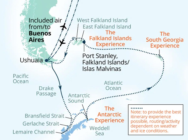 Seabourn Cruises Pursuit Map 2026