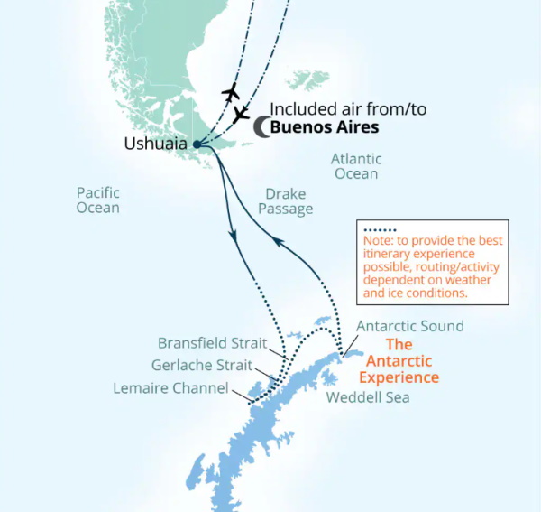 Seabourn Cruises Pursuit Map 2027