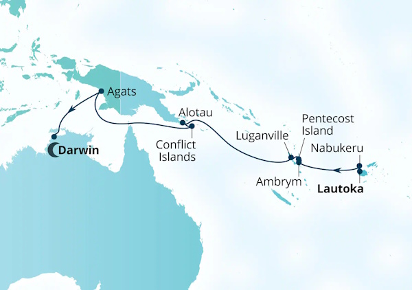 Seabourn Cruises Pursuit Map 2027