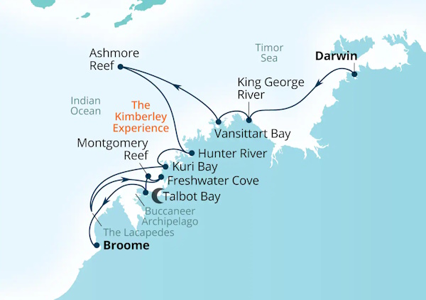 Seabourn Cruises Pursuit Map 2027