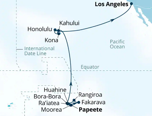 Seabourn Cruises Quest Map 2026