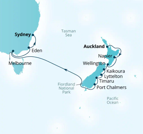 Seabourn Cruises Quest Map 2026