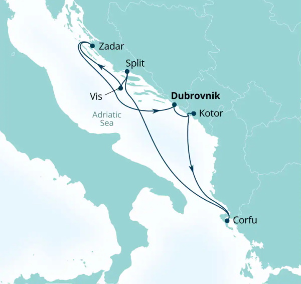 Seabourn Cruises Quest Map 2026
