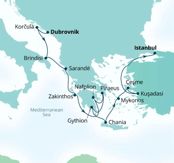 Seabourn Cruises Quest Map 2026
