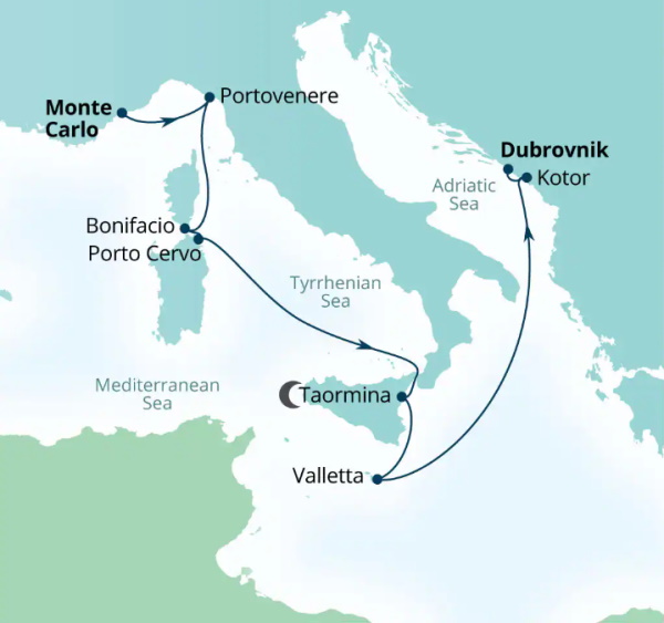 Seabourn Cruises Quest Map 2026