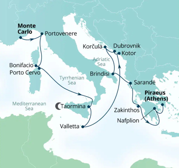 Seabourn Cruises Quest Map 2026