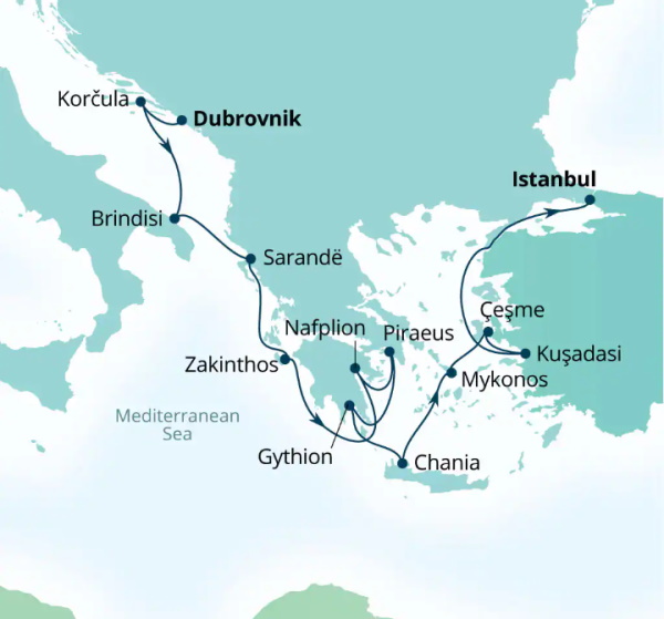 Seabourn Cruises Quest Map 2026