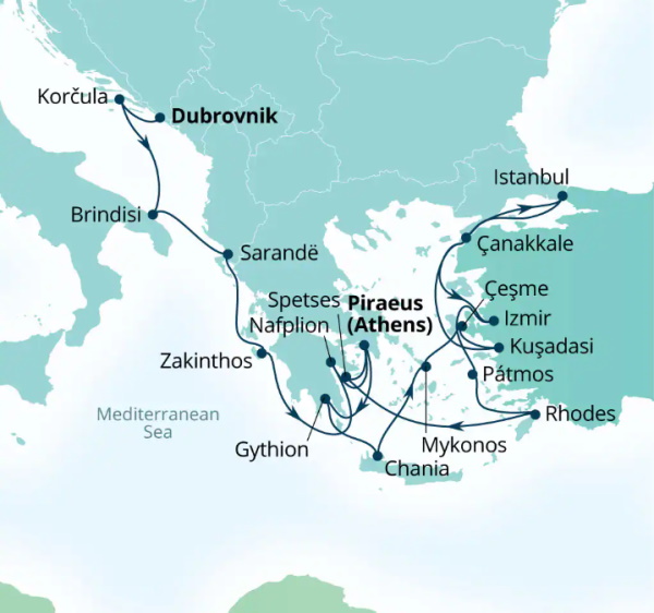 Seabourn Cruises Quest Map 2026