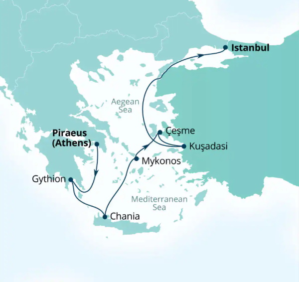 Seabourn Cruises Quest Map 2026
