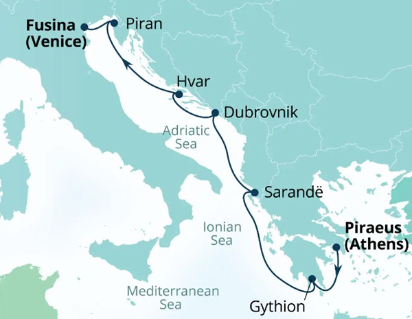 Seabourn Cruises Quest Map 2026
