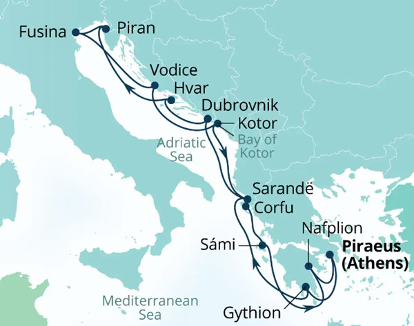 Seabourn Cruises Quest Map 2026
