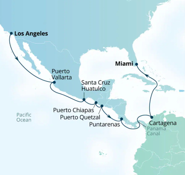 Seabourn Cruises Quest Map 2026