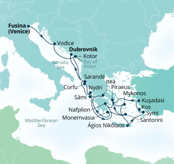 Seabourn Cruises Quest Map 2026