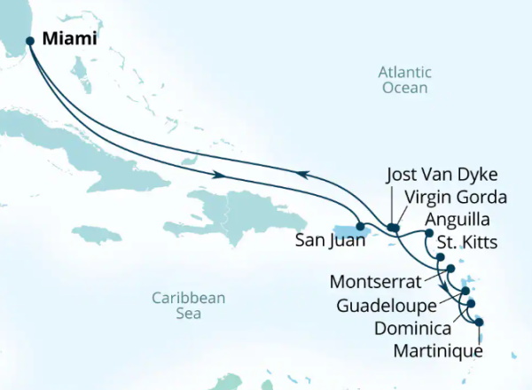 Seabourn Cruises Quest Map 2026