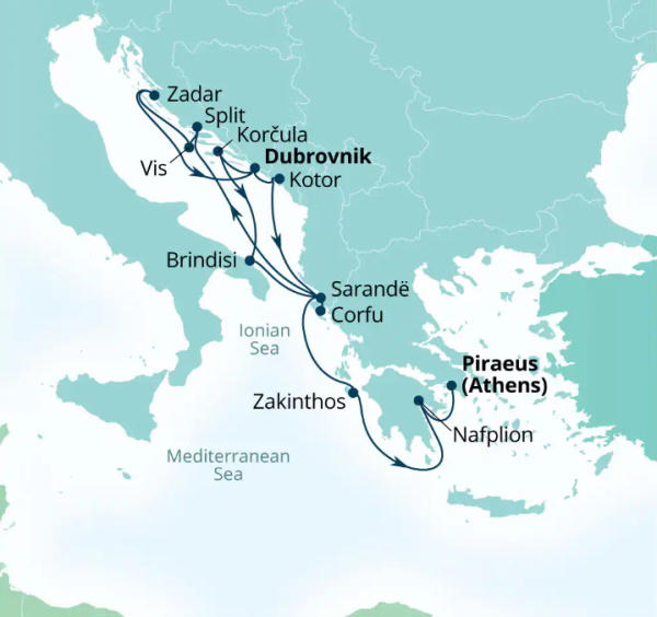 Seabourn Cruises Quest Map 2026