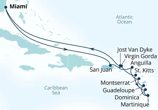Seabourn Cruises Quest Map 2026
