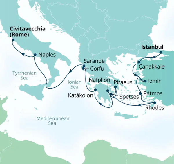 Seabourn Cruises Quest Map 2026