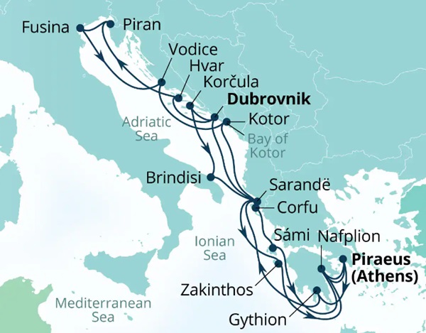 Seabourn Cruises Quest Map 2026