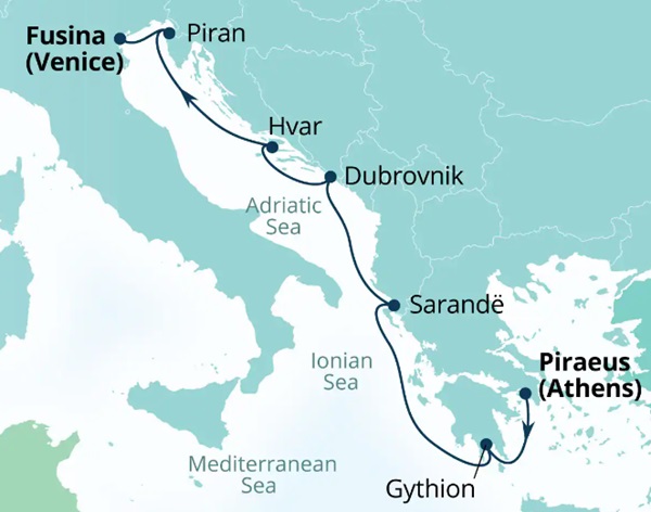 Seabourn Cruises Quest Map 2026