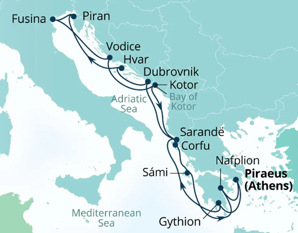 Seabourn Cruises Quest Map 2026