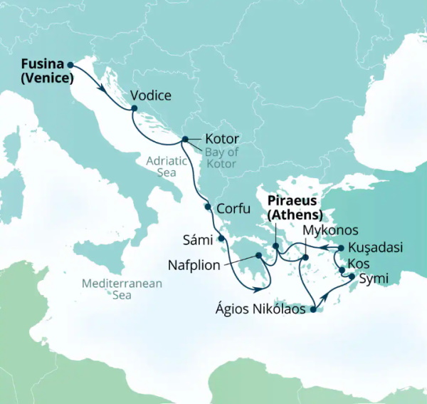 Seabourn Cruises Quest Map 2026