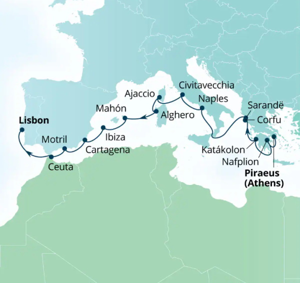 Seabourn Cruises Quest Map 2026