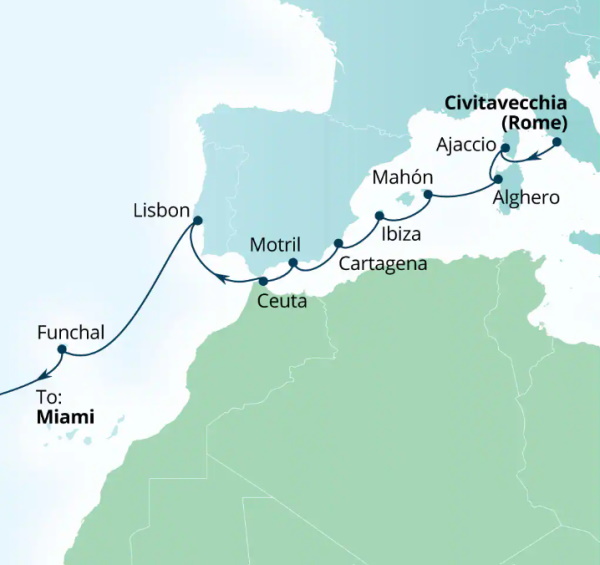 Seabourn Cruises Quest Map 2026