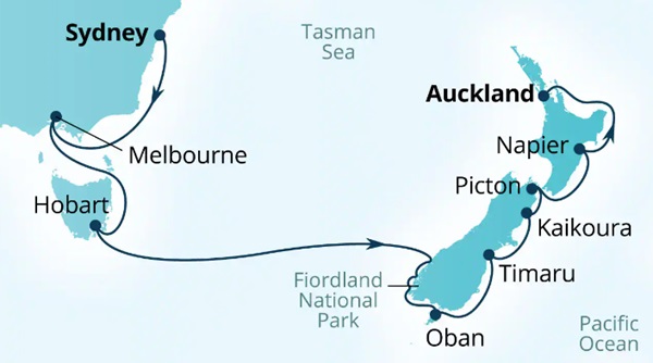 Seabourn Cruises Quest Map 2026