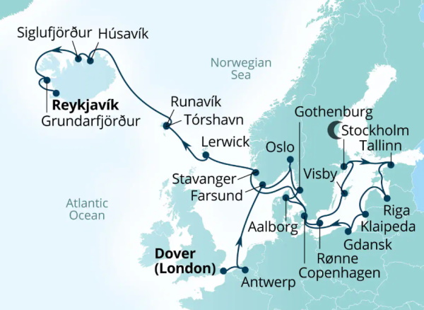 Seabourn Cruises Quest Map 2027
