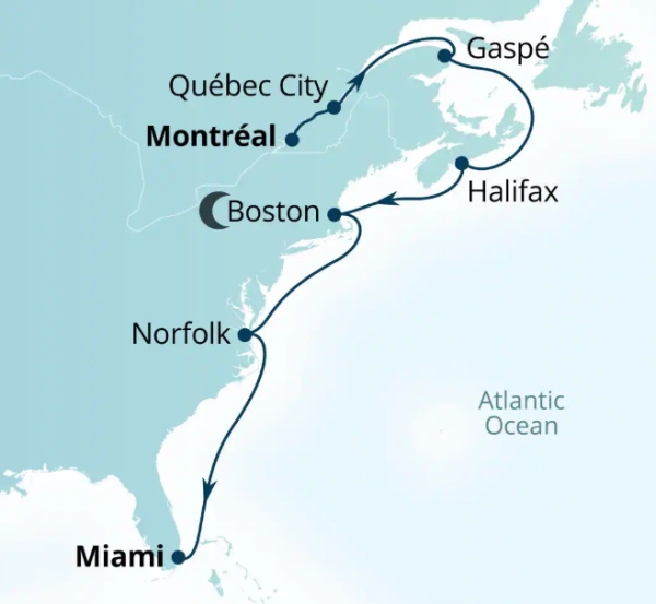 Seabourn Cruises Quest Map 2027