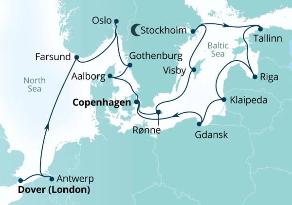 Seabourn Cruises Quest Map 2027