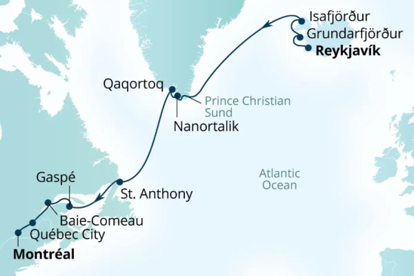 Seabourn Cruises Quest Map 2027