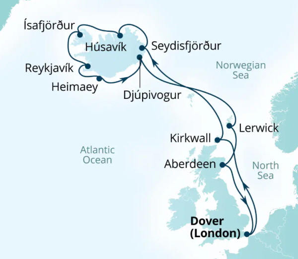 Seabourn Cruises Quest Map 2027