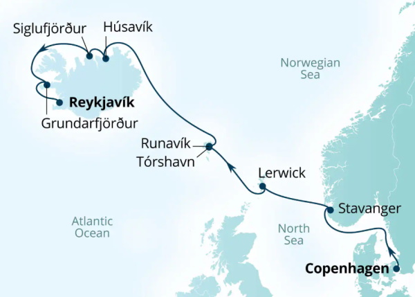 Seabourn Cruises Quest Map 2027