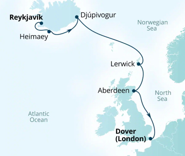 Seabourn Cruises Quest Map 2027