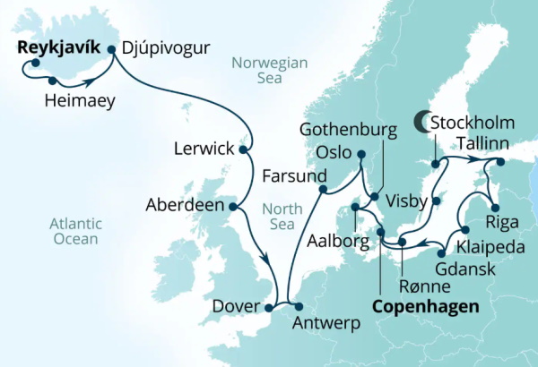 Seabourn Cruises Quest Map 2027