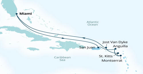 Seabourn Quest World Cruise Map 2027