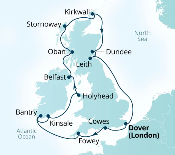 Seabourn Cruises Quest Map 2027