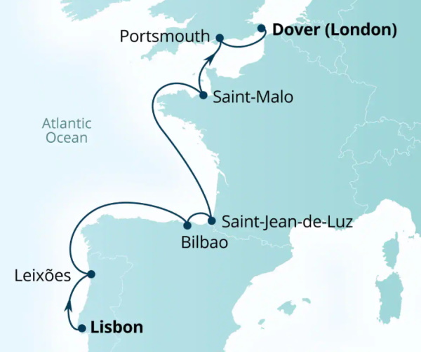 Seabourn Cruises Quest Map 2027