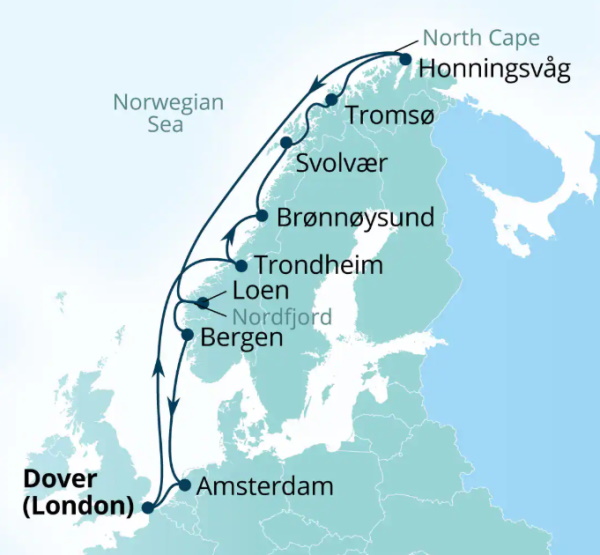Seabourn Cruises Quest Map 2027