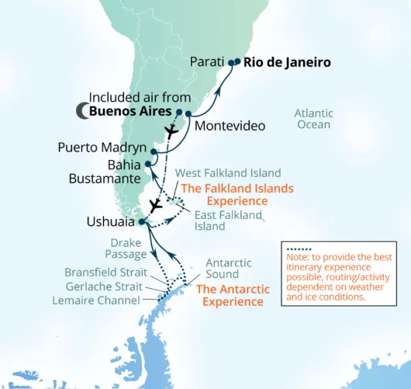 Seabourn Venture Cruises Map Itinerary 2026