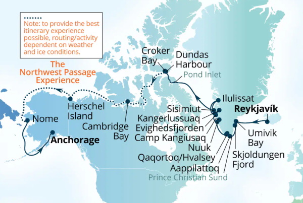 Seabourn Venture Cruises Map Itinerary 2026