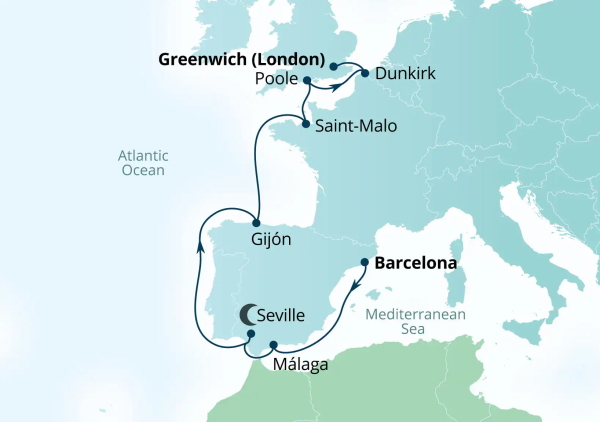 Seabourn Venture Cruises Map Itinerary 2026
