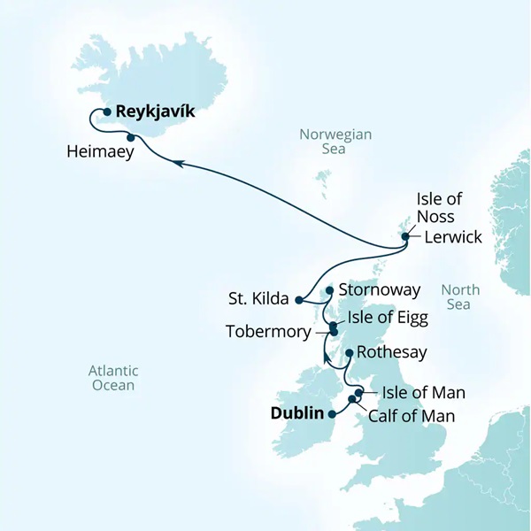 Seabourn Venture Cruises Map Itinerary 2026