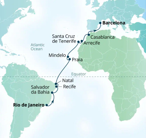 Seabourn Venture Cruises Map Itinerary 2026