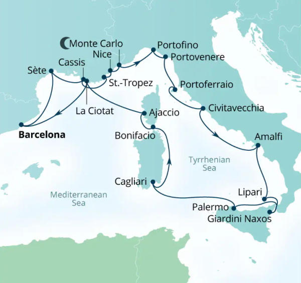 Seabourn Venture Cruises Map Itinerary 2026