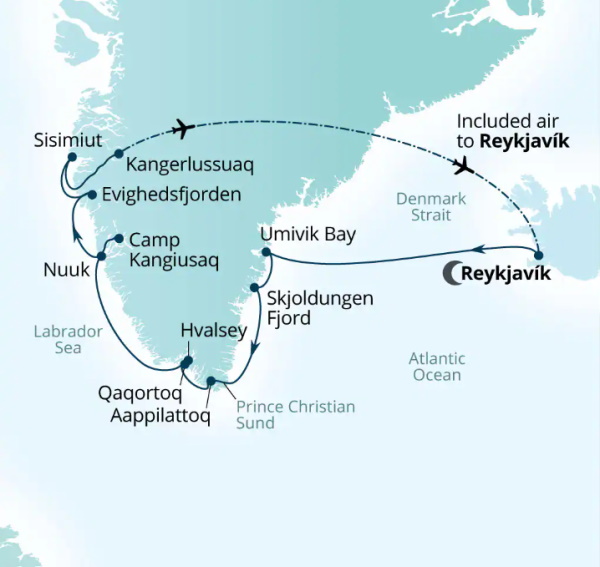 Seabourn Venture Cruises Map Itinerary 2026